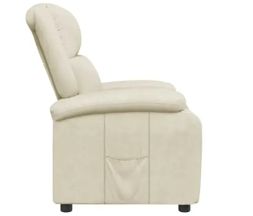 Reguleeritava Seljatoega Tugitool, Valge, Kunstnahk