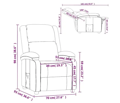 Reguleeritava Seljatoega Tugitool, Valge, Kunstnahk