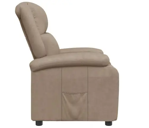 Atlošiamas Krėslas, Kapučino Spalvos, Dirbtinė Oda