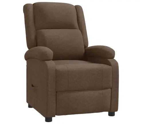 Atpūtas Krēsls, Atgāžams, Brūns Audums Vidaxl