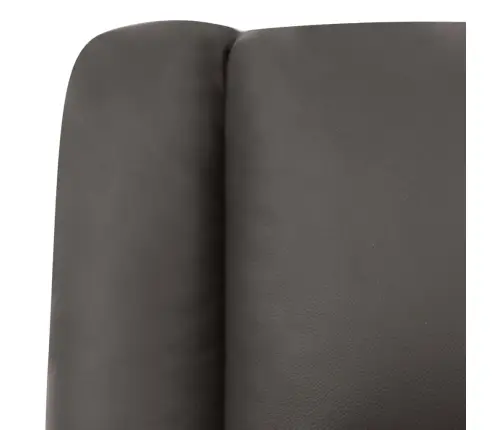 Masažinis Krėslas, Pilkos Spalvos, Tikra Oda