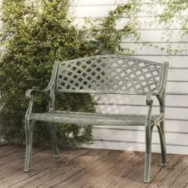 Dārza Sols, 102 Cm, Liets Alumīnijs, Zaļš Vidaxl