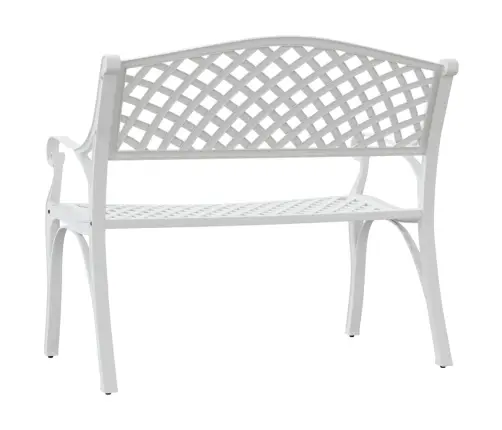 Dārza Sols, 102 Cm, Liets Alumīnijs, Balts Vidaxl Dārza Sols, 102 Cm, Liets Alumīnijs, Balts Vidaxl