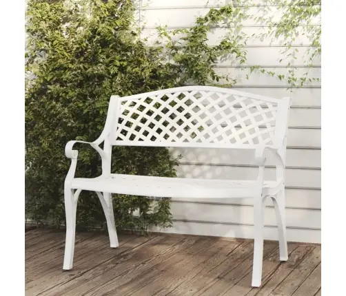 Dārza Sols, 102 Cm, Liets Alumīnijs, Balts Vidaxl Dārza Sols, 102 Cm, Liets Alumīnijs, Balts Vidaxl