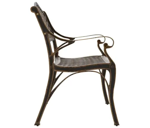 Dārza Sols, 102 Cm, Liets Alumīnijs, Bronzas Krāsa Vidaxl