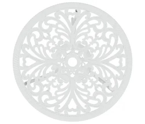 3-Daļīgs Bistro Mēbeļu Komplekts, Liets Alumīnijs, Balts Vidaxl