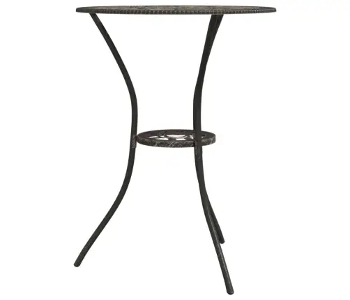 3-Daļīgs Bistro Mēbeļu Komplekts, Liets Alumīnijs, Bronza  Vidaxl