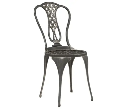 3-Daļīgs Bistro Mēbeļu Komplekts, Liets Alumīnijs, Bronza  Vidaxl