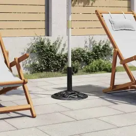 Saulessarga Pamatne, Melna, 40X40X32 Cm, Čuguns Vidaxl