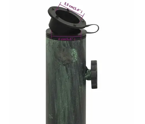 Skėčio Pagrindas, Žalios Spalvos, 40X40X32cm Ketus