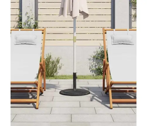 Saulessarga Pamatne, Melna, 45X45X30 Cm, Čuguns Vidaxl