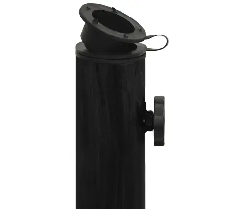 Saulessarga Pamatne, Melna, 45X45X30 Cm, Čuguns Vidaxl