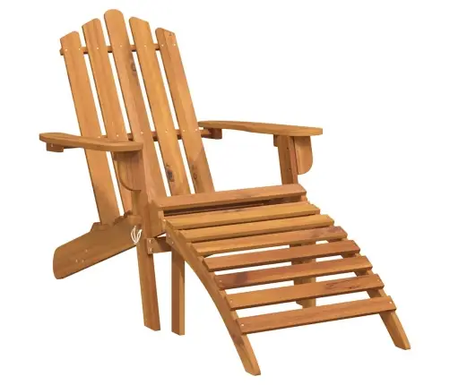 Dārza Krēsls Ar Kāju Balstu, Akācijas Masīvkoks Vidaxl