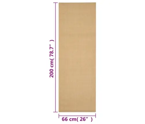 Vaip Naturaalne Sisal 66X200 Cm