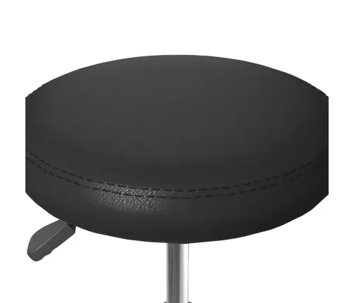 Virtuves Krēsli, 6 Gab., Melna Mākslīgā Āda Vidaxl