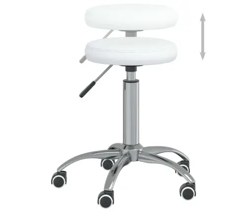 Valgomojo Kėdė, Baltos Spalvos, Dirbtinė Oda (333151)