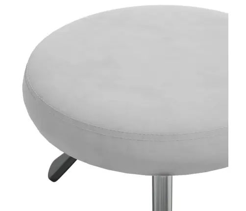 Masažuotojo Kėdė, Šviesiai Pilkos Spalvos, Aksomas (333174)
