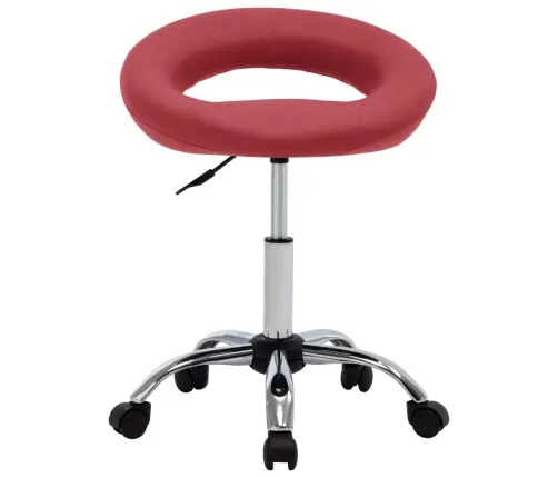 Grozāms Virtuves Krēsls, Vīnsarkana Mākslīgā Āda Vidaxl