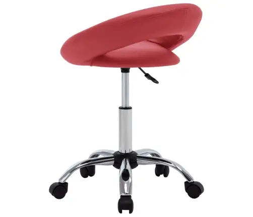 Grozāms Virtuves Krēsls, Vīnsarkana Mākslīgā Āda Vidaxl