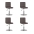 3087457  Swivel Dining Chairs 4 Pcs Taupe Fabric (334218×2)