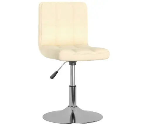 Grozāmi Virtuves Krēsli, 6 Gab., Krēmkrāsas Audums Vidaxl