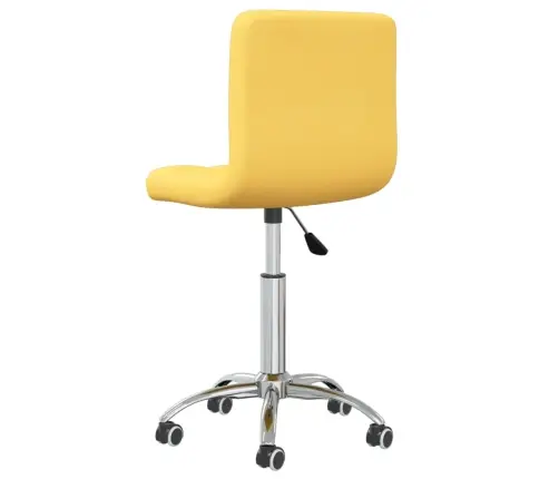 Grozāms Virtuves Krēsls, Sinepju Dzeltens Audums Vidaxl