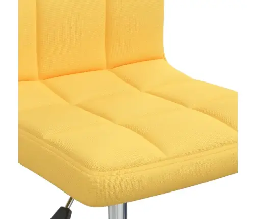 Grozāms Virtuves Krēsls, Sinepju Dzeltens Audums Vidaxl