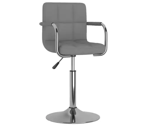 Virtuves Krēsls, Gaiši Pelēks Audums Vidaxl