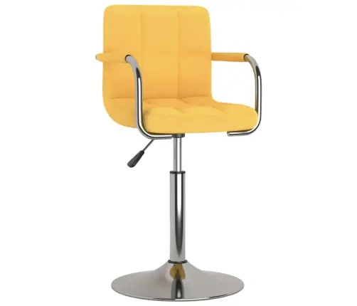 Virtuves Krēsls, Dzeltens Audums Vidaxl