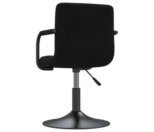 Grozāmi Virtuves Krēsli, 6 Gab., Melns Samts Vidaxl