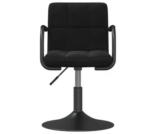 Valgomojo Kėdė, Juodos Spalvos, Aksomas (334603)