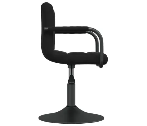 Valgomojo Kėdė, Juodos Spalvos, Aksomas (334603)