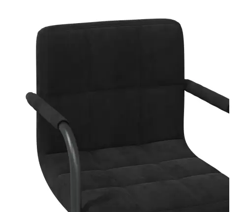 Valgomojo Kėdė, Juodos Spalvos, Aksomas (334603)