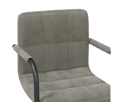 Virtuves Krēsls, Gaiši Pelēks Samts Vidaxl Virtuves Krēsls, Gaiši Pelēks Samts Vidaxl