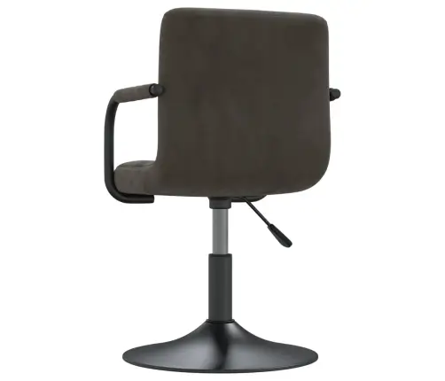 Valgomojo Kėdė, Tamsiai Pilkos Spalvos, Aksomas (334607)