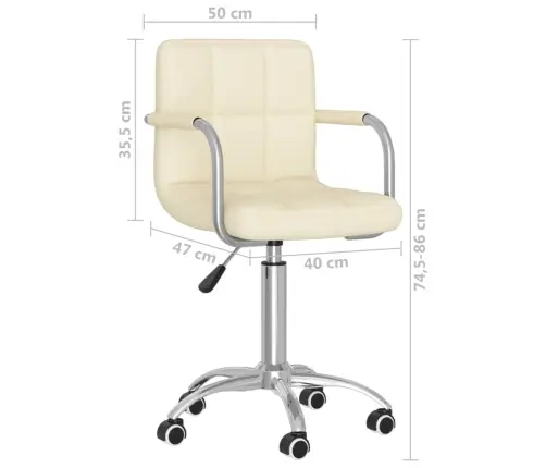 Pööratav Söögitool, Kreemjas, Kangas Pööratav Söögitool, Kreemjas, Kangas