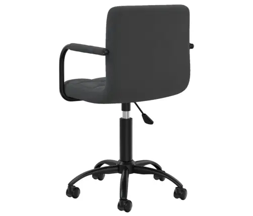 Grozāmi Virtuves Krēsli, 4 Gab., Melns Samts Vidaxl