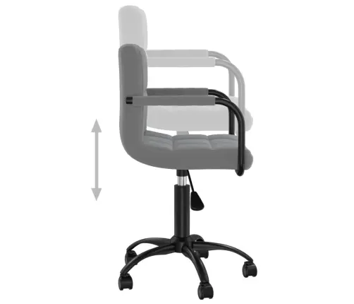 Grozāmi Virtuves Krēsli, 4 Gab., Tumši Pelēks Samts Vidaxl