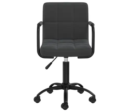 Pasukama Valgomojo Kėdė, Juodos Spalvos, Aksomas (334707) Pasukama Valgomojo Kėdė, Juodos Spalvos, Aksomas (334707)