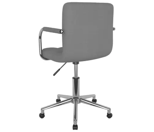 Grozāms Virtuves Krēsls, Gaiši Pelēks Audums Vidaxl