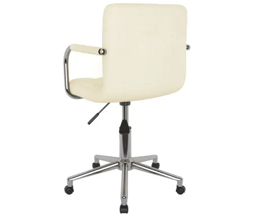 Grozāms Virtuves Krēsls, Krēmkrāsas Audums Vidaxl