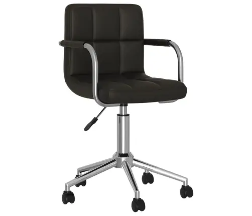 Grozāms Virtuves Krēsls, Melna Mākslīgā Āda Vidaxl Grozāms Virtuves Krēsls, Melna Mākslīgā Āda Vidaxl