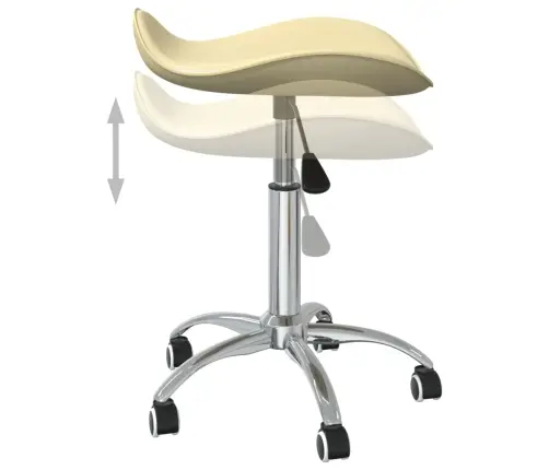 Söögitool, Kreemjasvalge, Kunstnahk Söögitool, Kreemjasvalge, Kunstnahk