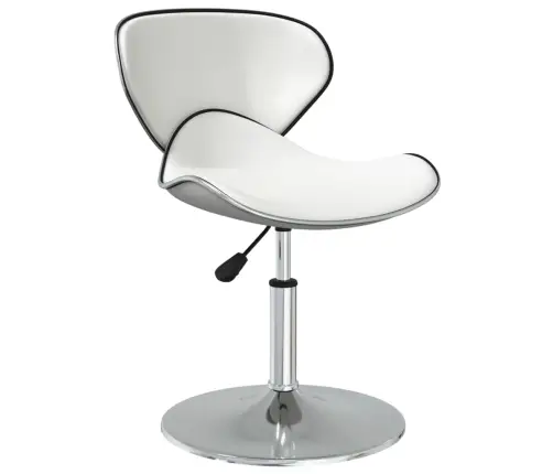 Virtuves Krēsli, 4 Gab., Balta Mākslīgā Āda Vidaxl