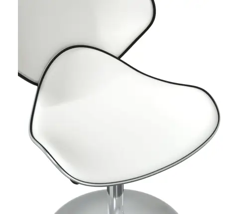 Virtuves Krēsli, 4 Gab., Balta Mākslīgā Āda Vidaxl