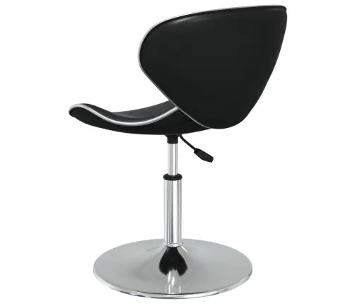 Virtuves Krēsli, 4 Gab., Melna Mākslīgā Āda Vidaxl