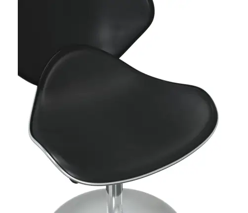 Virtuves Krēsli, 4 Gab., Melna Mākslīgā Āda Vidaxl