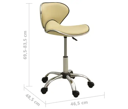 Biroja Krēsls, Krēmkrāsas Mākslīgā Āda Vidaxl