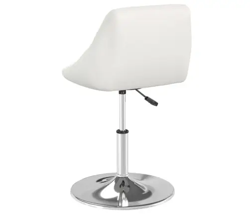 Virtuves Krēsli, 4 Gab., Balta Mākslīgā Āda Vidaxl