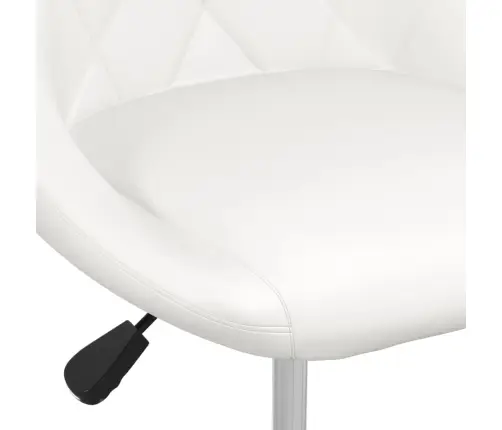 Virtuves Krēsli, 4 Gab., Balta Mākslīgā Āda Vidaxl